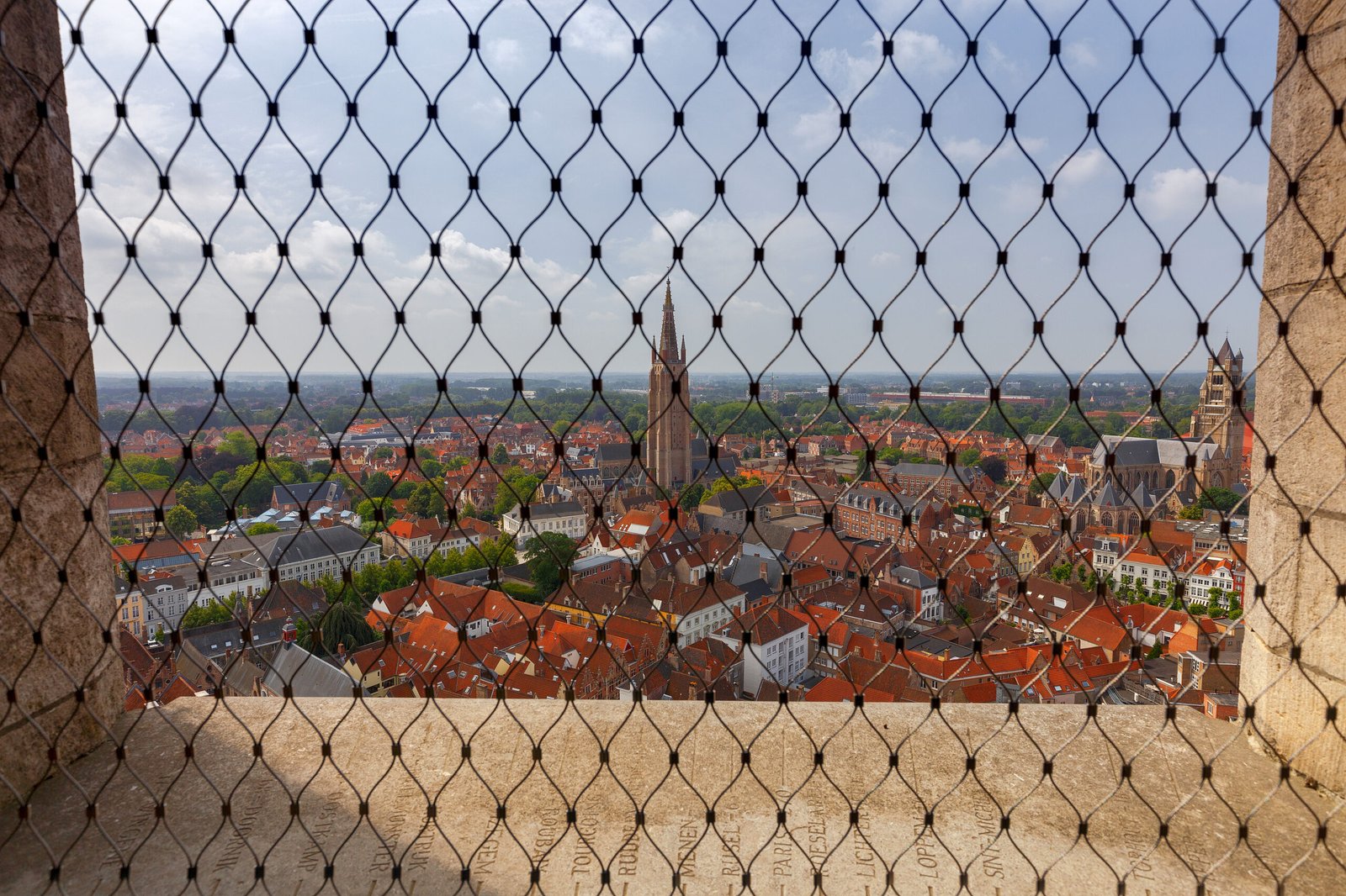 brugge aerial view of the city 2026 03 25 23 29 39 utc